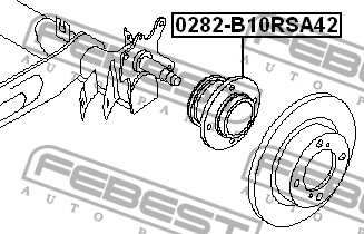 Ступица 0282-B10RSA42 0282-B10RSA42 FEBEST