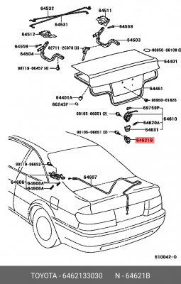 ФИКСАТОР 64621-33030 64621-33030 TOYOTA