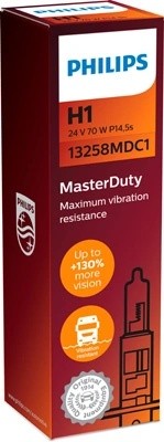 Лампа 24V H1 70W P14.5s Master Duty PHILIPS 13258MDC1 PHILIPS