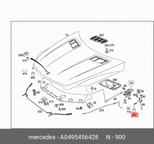 MERCEDES BENZ W166 M-KLASSE (ML/GLE) (2011-2018) A0495456428 MERCEDES BENZ
