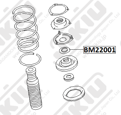 Подшипник опоры амортизатора  INFINITI I30 (Cefiro) A32 Jan 95 Jan 99 BM22001 BM22001 JIKIU