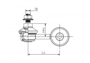 Стойка стабилизатора Volkswagen/Touareg / Audi Q7 63565 63565 SIDEM