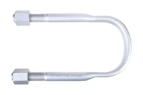 стремянка рессоры! с гайкой 152xМ24х3x285-U, сверху плоская \ BPW axle Z62513 ZENTPARTS