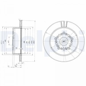 BG3230 диск тормозной задний!\ Lexus GS/LS 3.0/4.0 92> BG3230 DELPHI