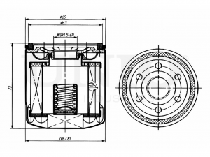 Фильтр масляный FLT-20085 UNIO