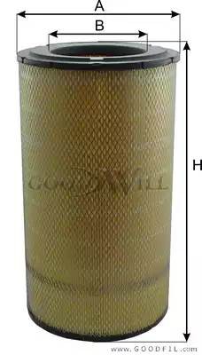 Фильтр воздушный (внешний) AG 1068 GOODWILL