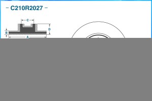 Диск тормозной передний C210R2027 CWORKS