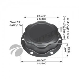 Крышка ROR ступицы (крепление винтами 6шт.) MANSONS 790155 MANSONS
