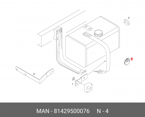 Катафот желтый 81429500076 MAN