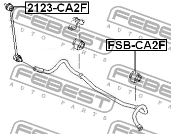 Тяга стабилизатора 2123-CA2F 2123-CA2F FEBEST