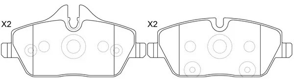Колодки тормозные передние (BMW E81/E87/MINI COOPER 04-) BP32508 BP32508 SB NAGAMOCHI