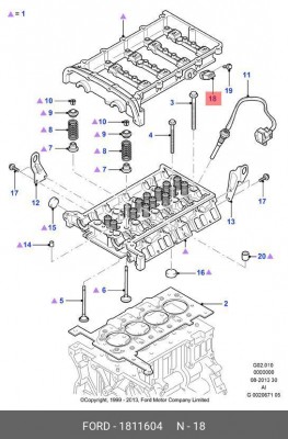 Датчик положения распредвала FORD Mondeo (00-) OE 1 811 604 FORD