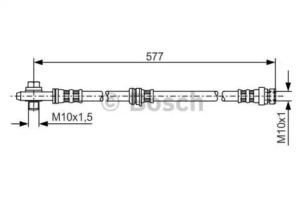 Шланг тормозной AUDI A3 (8P1,8P7,8PА) (03-13) передний BOSCH 1 987 476 282 BOSCH