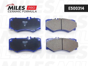 Колодки тормозные передние (без датчика) (Смесь CERAMIC серия PRO) MERCEDES W460 E500314 MILES