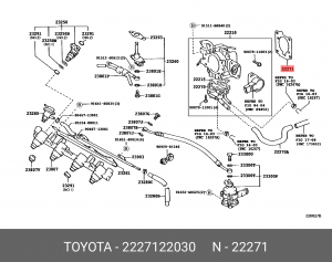 2227122030 22271-22030 TOYOTA