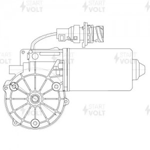 Моторедуктор стеклооч. для а/м DAF CF65 (01-) (VWF 2512) VWF 2512 START VOLT