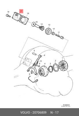 крышка !дифференциала \ VOLVO 20706809 VOLVO