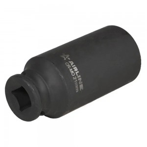 Головка ударная торцевая глубокая 3/8 DR шестигранная 21 мм L=65 мм (ATAS334) ATAS334 AIRLINE