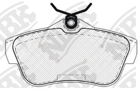 Колодки тормозные CITROEN Jumpy II (07-16) задние (4шт.) NIBK PN0534 NIBK