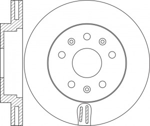 Диск тормозной PEUGEOT Expert передний (1шт.) NIBK RN3005 NIBK