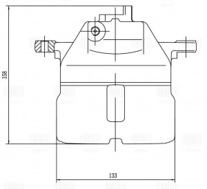 Суппорт тормозной передний правый d=57 мм CF 209702 TRIALLI