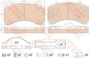 GDB5110 колодки дисковые з.!29244 с р/к, KNORR SL7\ MB Actros MP2/MP4/Antos 2003 GDB5110 TRW