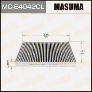 фильтр салона! 305x193x35, угольный\ Audi S6 2.2Turbo/4.2 94-97/A6 1.8-2.5TDi 94 MCE4042CL MASUMA