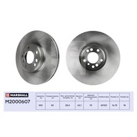 Тормозной диск передн. M2000607 MARSHALL