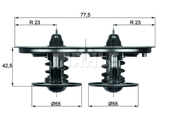 Термостат VW Golf,Polo,Vento AUDI A2 SEAT Altea,Ibiza,Leon SKODA Fabia,Octavia ( TX 41 87D MAHLE KNECHT