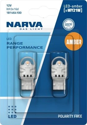 Лампа светодиодная 12V WY21W WX3x16d блистер (2шт.) LED RPL2 NARVA 181464100 NARVA
