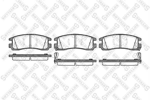 колодки дисковые з.!\ Opel Sintra 2.2i/2.2TDi 96-99, Cadillac Deville 4.5 97> 577-022B-SX STELLOX