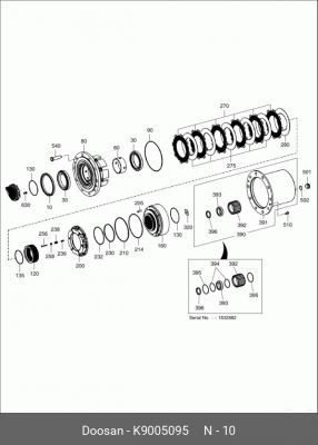K9005095 Сальник K9005095 DOOSAN