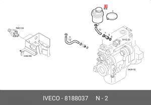 бачок гидроусилителя!\Iveco EuroCargo 8188037 IVECO