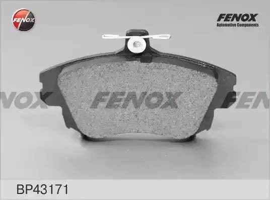 BP43171 колодки дисковые передние!\ Volvo S40/V40 1.6i-1.9Di 97-03 BP43171 FENOX