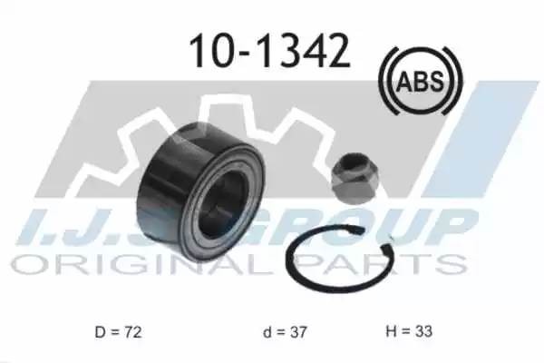 к-кт подшипника ступ. пер!\ Citroen C2/C3 all 02-05 ABS 101342 IJS GROUP