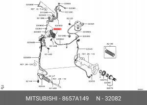 КЛАПАН ВКЛЮЧЕНИЯ ПЕРЕДНЕГО МОСТА MITSUBISHI 8657A149 MITSUBISHI