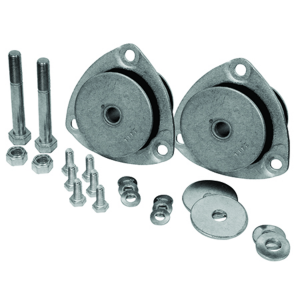 р/к подвески кабины задний !2x подушка+болты+гайки IVECO Daily II 99-> 101038 EMMERRE