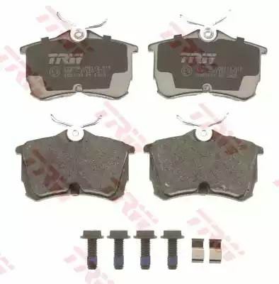 Колодки тормозные HONDA Accord (2.0/2.2/2.4) (98-02) задние (4шт.) TRW GDB3190 TRW