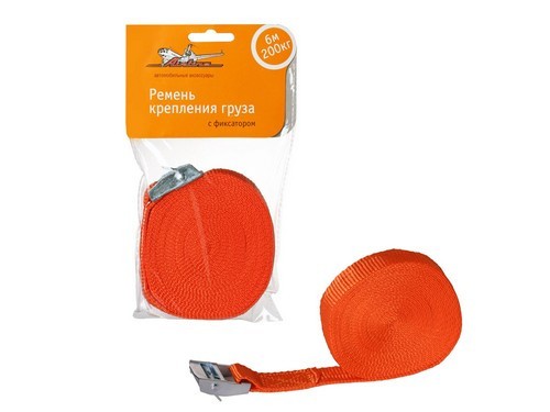 Стяжка крепления груза 0.2т 6м-25мм (полиэстер) с фиксатором AIRLINE AS-T-02 AIRLINE