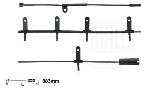 Датчик износа колодок Mini Cooper S/D/SD (06-)/Countryman (10-) перед. L=883 (PF PFS4190 TRIALLI