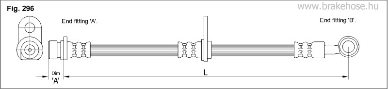 Шланг тормозной передний FT5180 FT5180 K K
