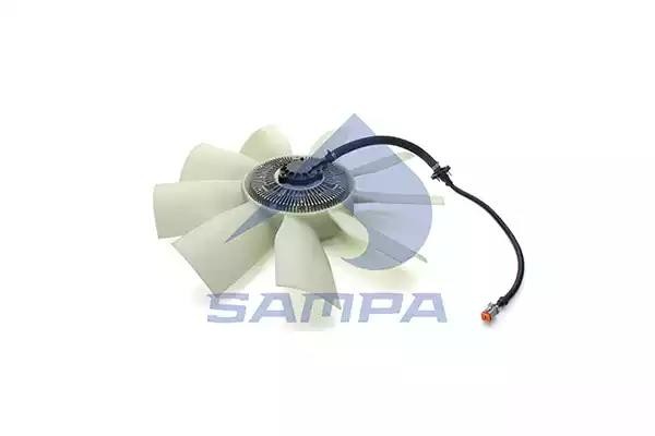 Вискомуфта вентилятора с крыльчаткой (крыльчатка 076.036 вискомуфта 079.321) 079318 SAMPA