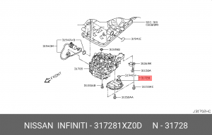 Фильтр АКПП 31728-1XZ0D 31728-1XZ0D NISSAN