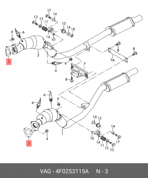 AUDI A4 /A6 /A8 4F0 253 115 A VAG