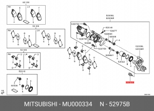 Болт MITSUBISHI OE MU000334 MITSUBISHI