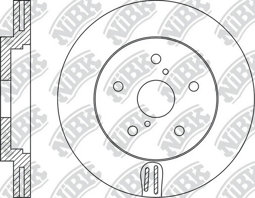 Диск тормозной TOYOTA Rav 4 (94-) передний (1шт.) NIBK RN1931 NIBK