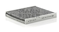 Фильтр воздушный салона VW Polo AUDI A1 SEAT Ibiza SKODA Fabia угольный MANN CUK 2545 MANN FILTER