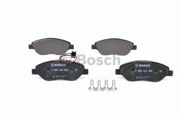 Колодки тормозные FIAT Bravo (07-) передние (4шт.) (с датчиком) BOSCH 0 986 424 595 BOSCH