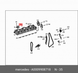 БОЛТ A 000 990 87 18 MERCEDES BENZ
