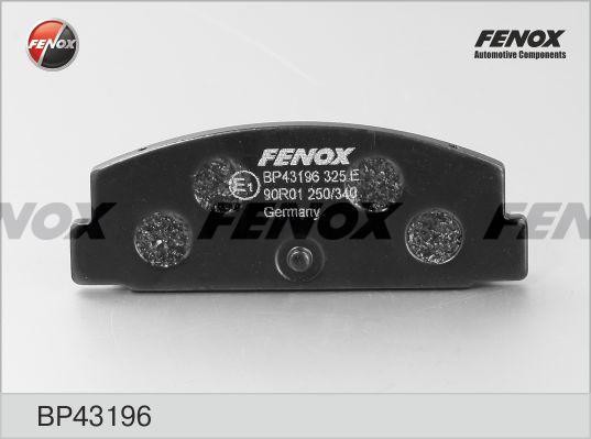 Колодки MAZDA 6, 323 C/F/S, 626 III-V, Premacy I 02- BP43196 BP43196 FENOX